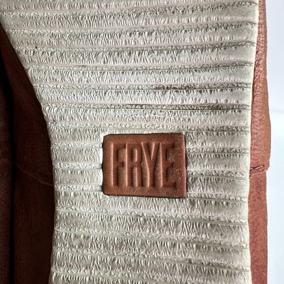 Frye Women's Size 8 Melanie Slip On Cognac Leather Casual Minimalist Comfort - Picture 3 of 7